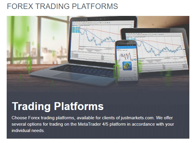 JustMarkets Trading Platforms and Software